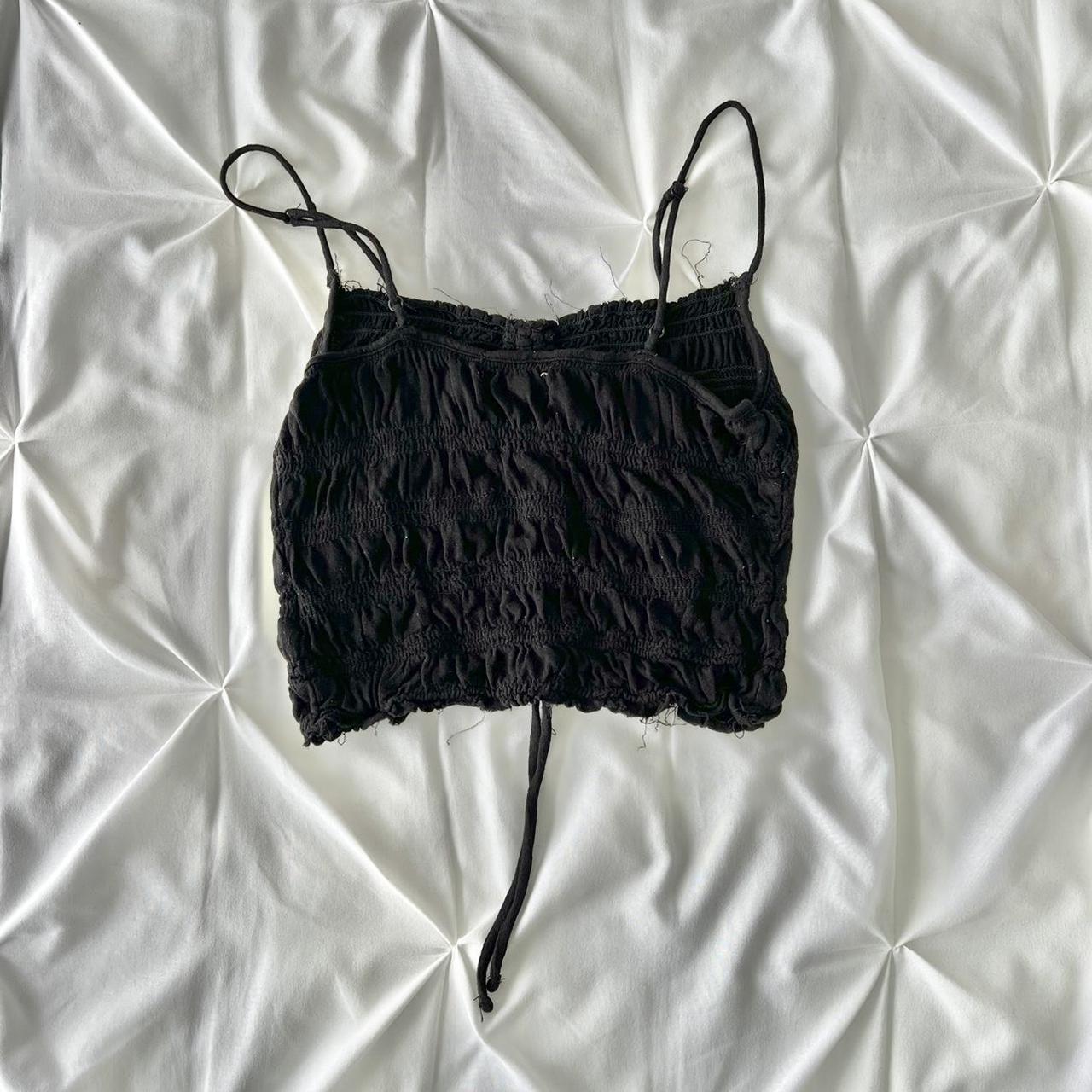 Urban Outfitters Women's Black Crop-top (2)