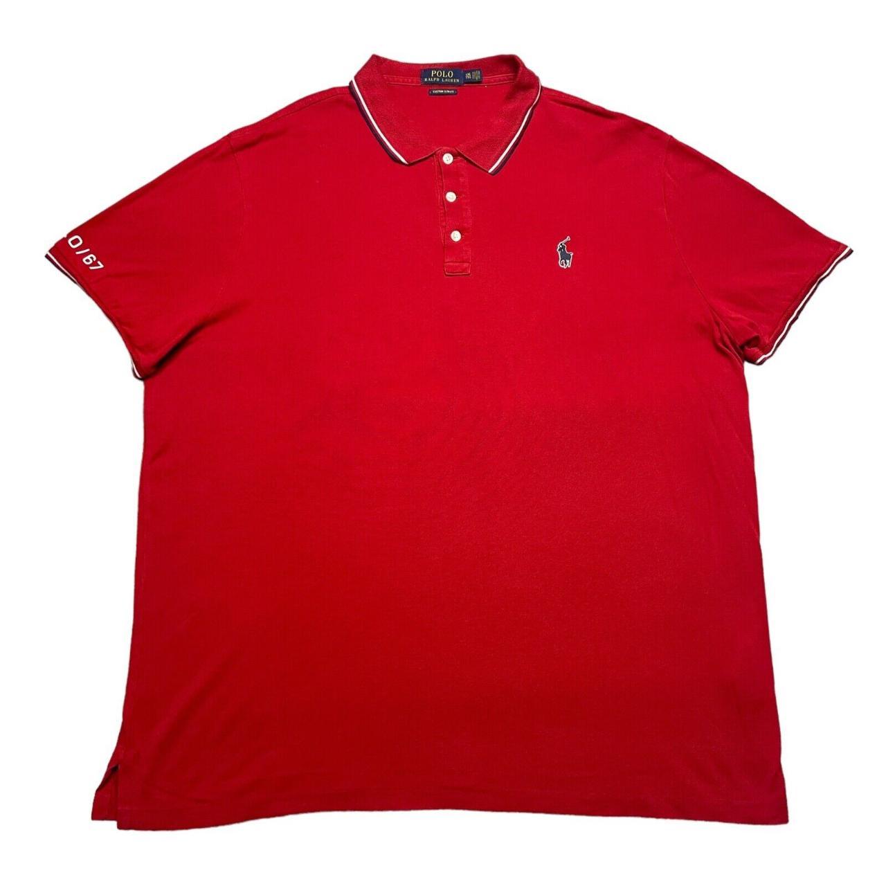 Polo Ralph Lauren Polo Shirt Mens 2XL XXL Red Short. Depop