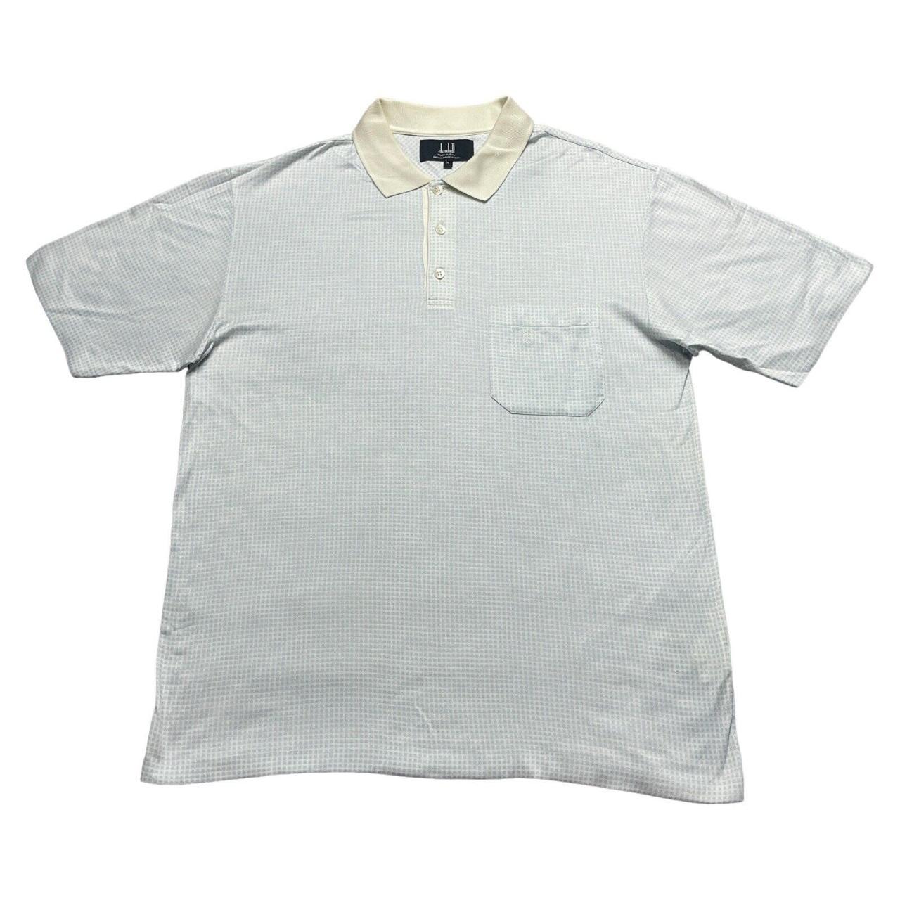 VINTAGE DUNHILL MADE IN ITALY PURE COTTON POLO SHIRT L