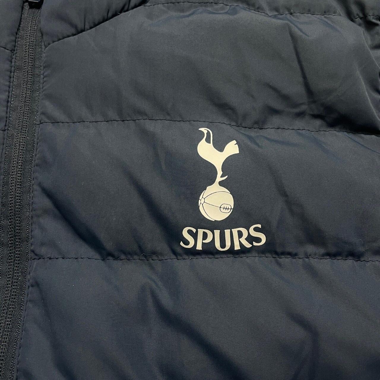 Dark Grey Spurs Padded Jacket Tottenham Hotspur Puffer Jacket Mens