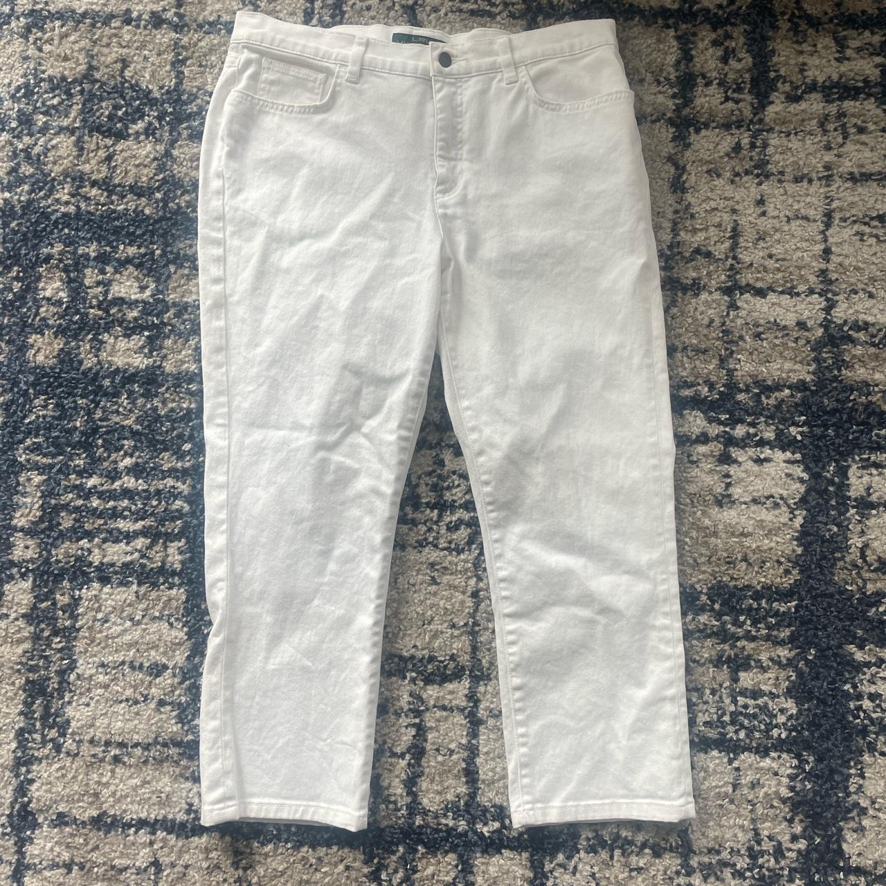 Ralph Lauren Women's White Jeans | Depop