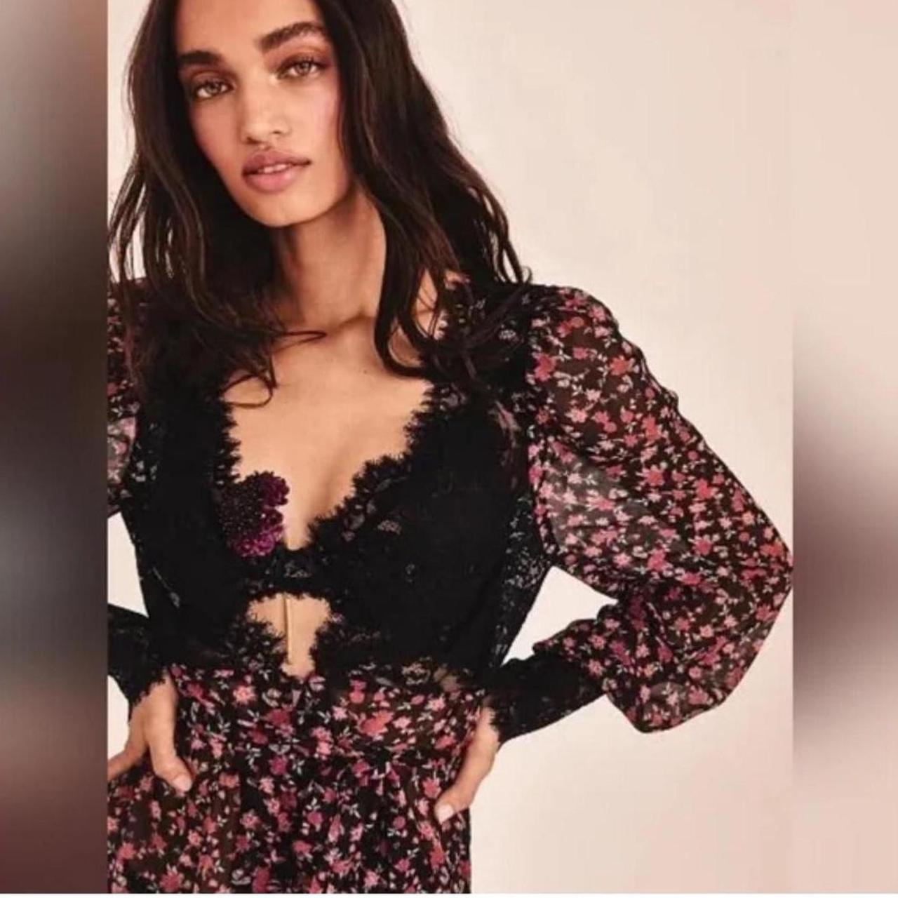 FOR LOVE AND LEMONS FLL hotsell VICTORIA SECRET MELROSE FLORAL TOP