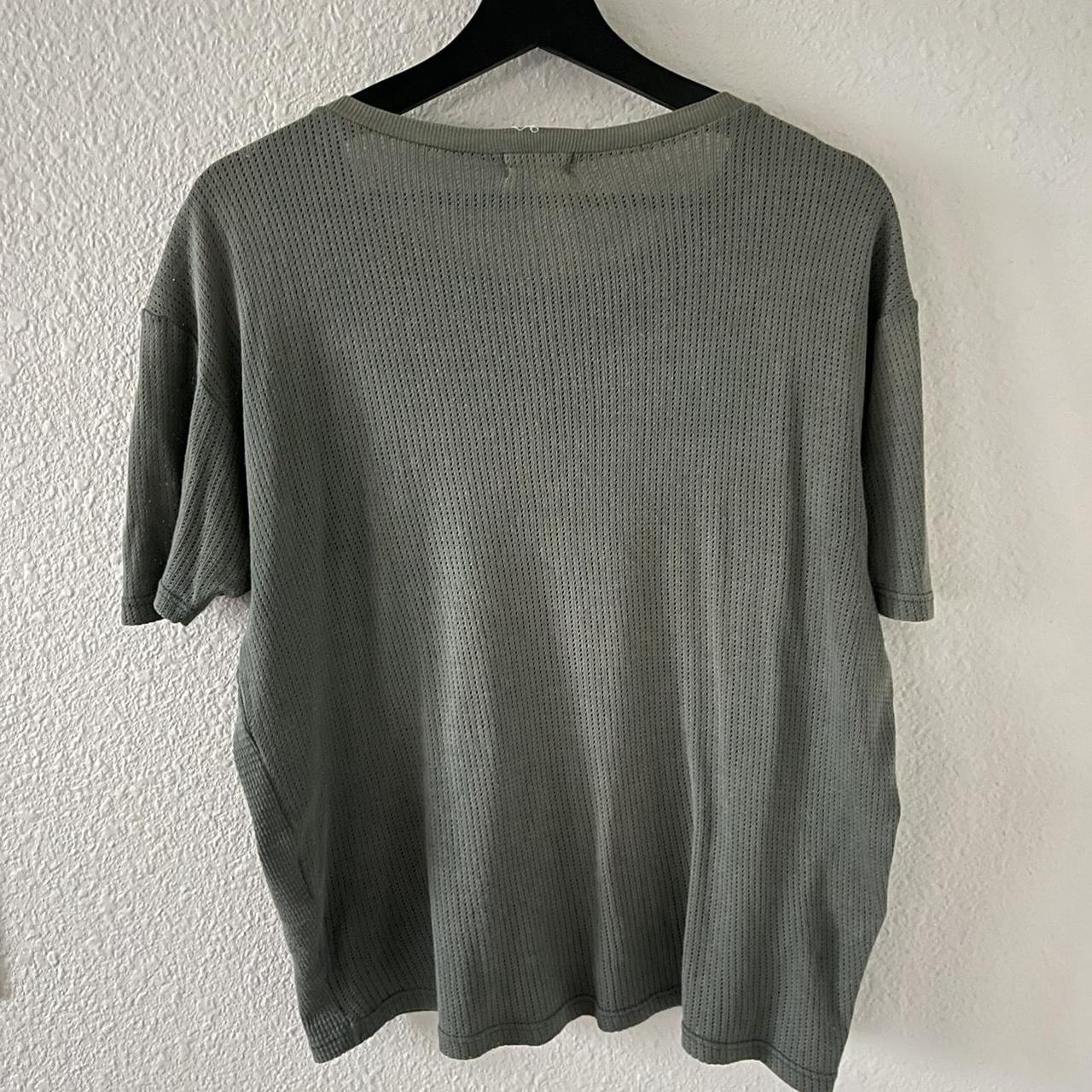 helmut lang 1999 limited edition waffle knit green t... - Depop