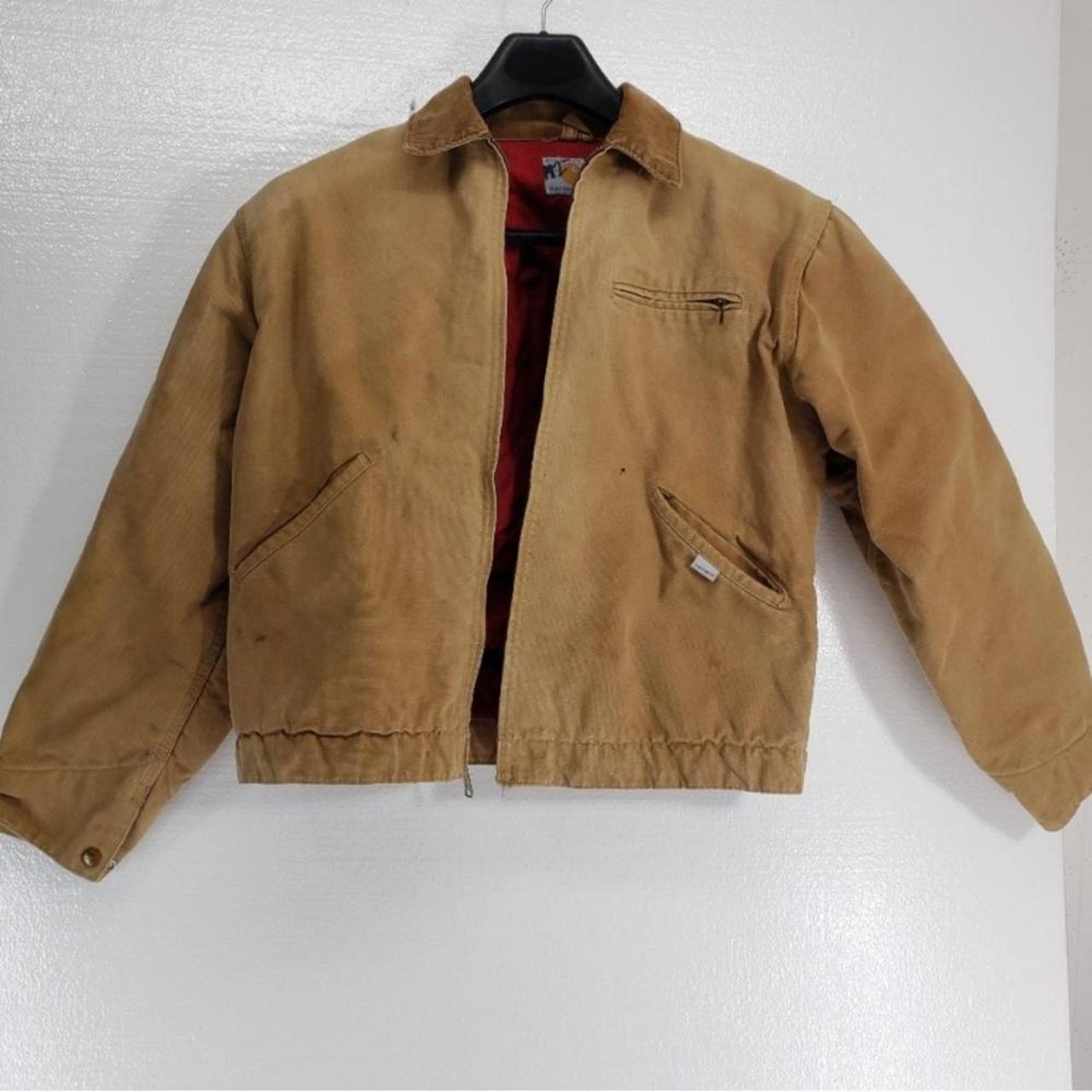 Vintage Carhartt Detroit Jacket Amazing Find With - Depop