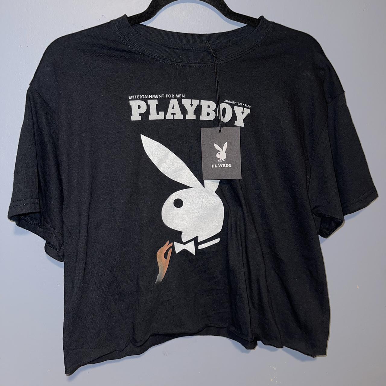 Playboy hot sale cropped tee