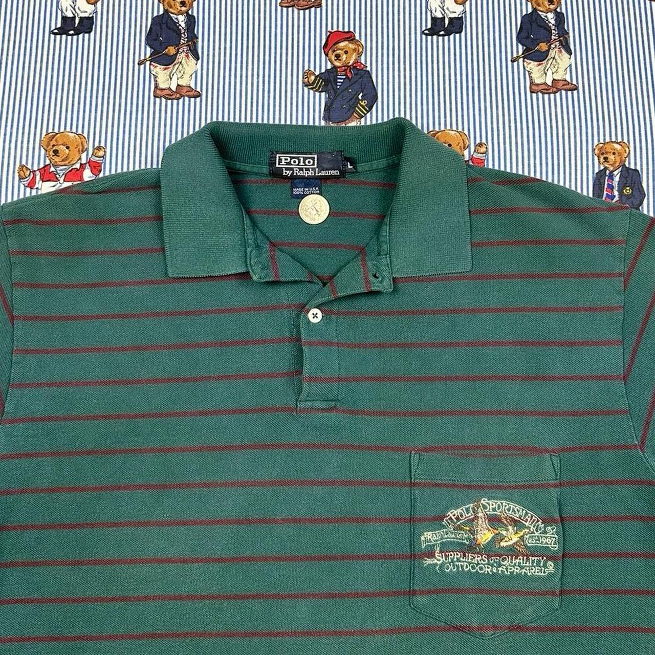 Polo Ralph Lauren Men's Polo shirt - Green/Multi … - image 4
