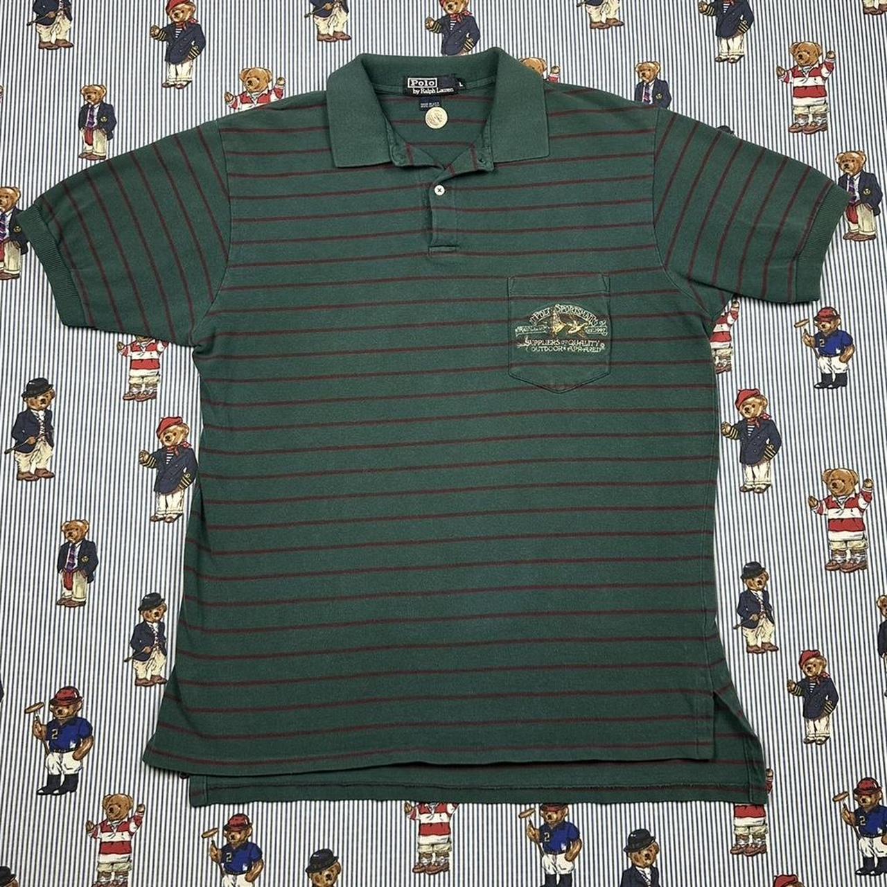 Polo Ralph Lauren Men's Polo shirt - Green/Multi … - image 1
