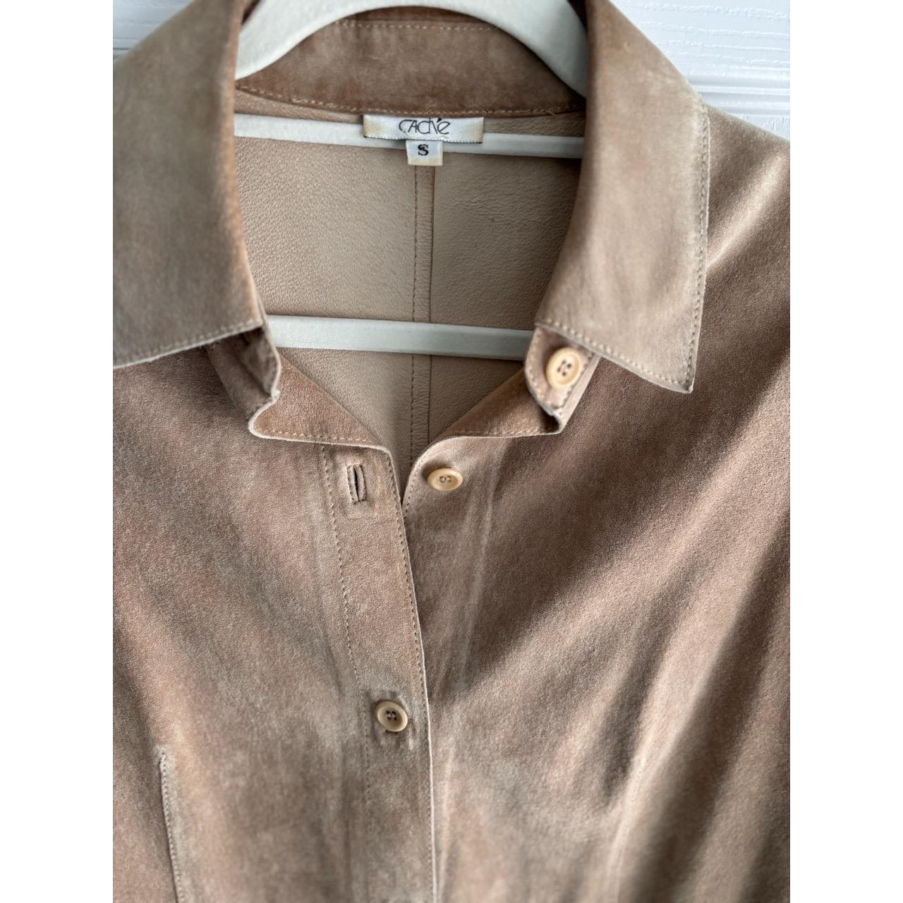 Cache Women's Shacket Jacket - Tan - S – CACHE Le… - image 4