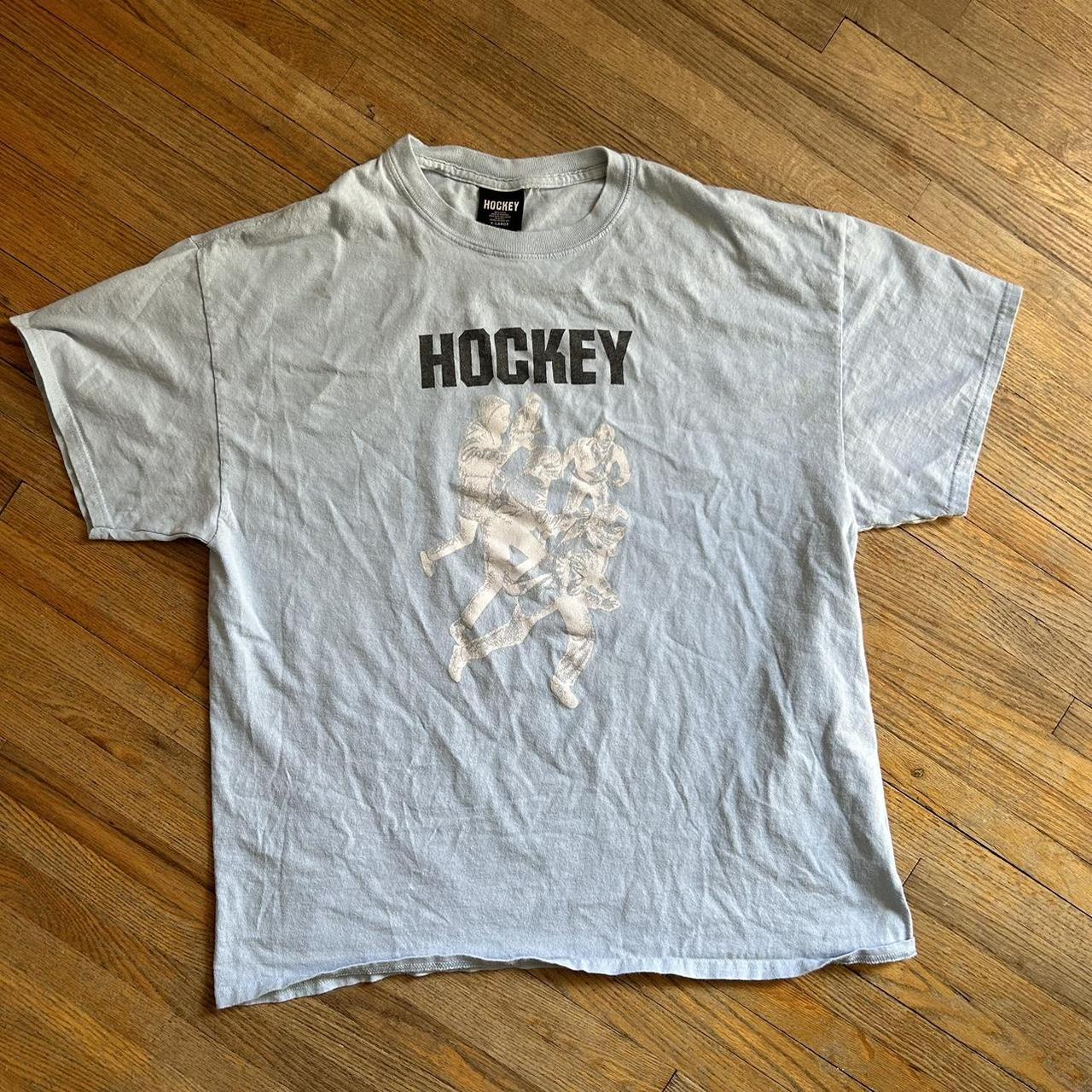 【HOCKEY】INTRO TEE LIGHT BLUE HOCKEY SKATEBOARDS Vandals tee in baby blue. Size | Depop