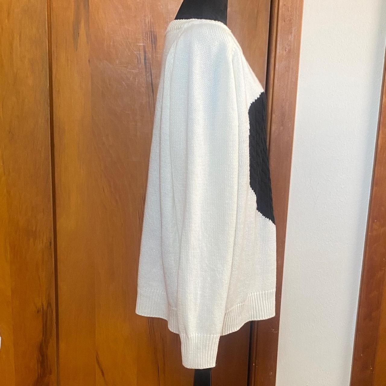 Source Unknown Women's Sweater - Black/White - XL… - image 4