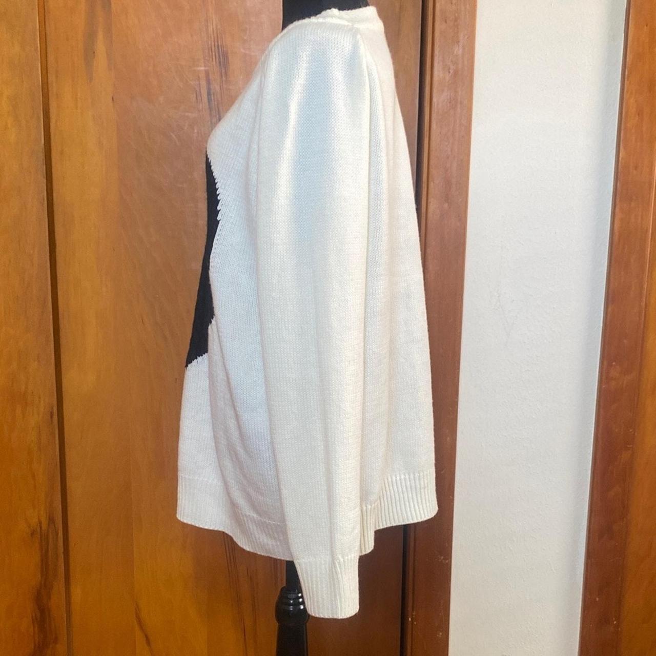 Source Unknown Women's Sweater - Black/White - XL… - image 2