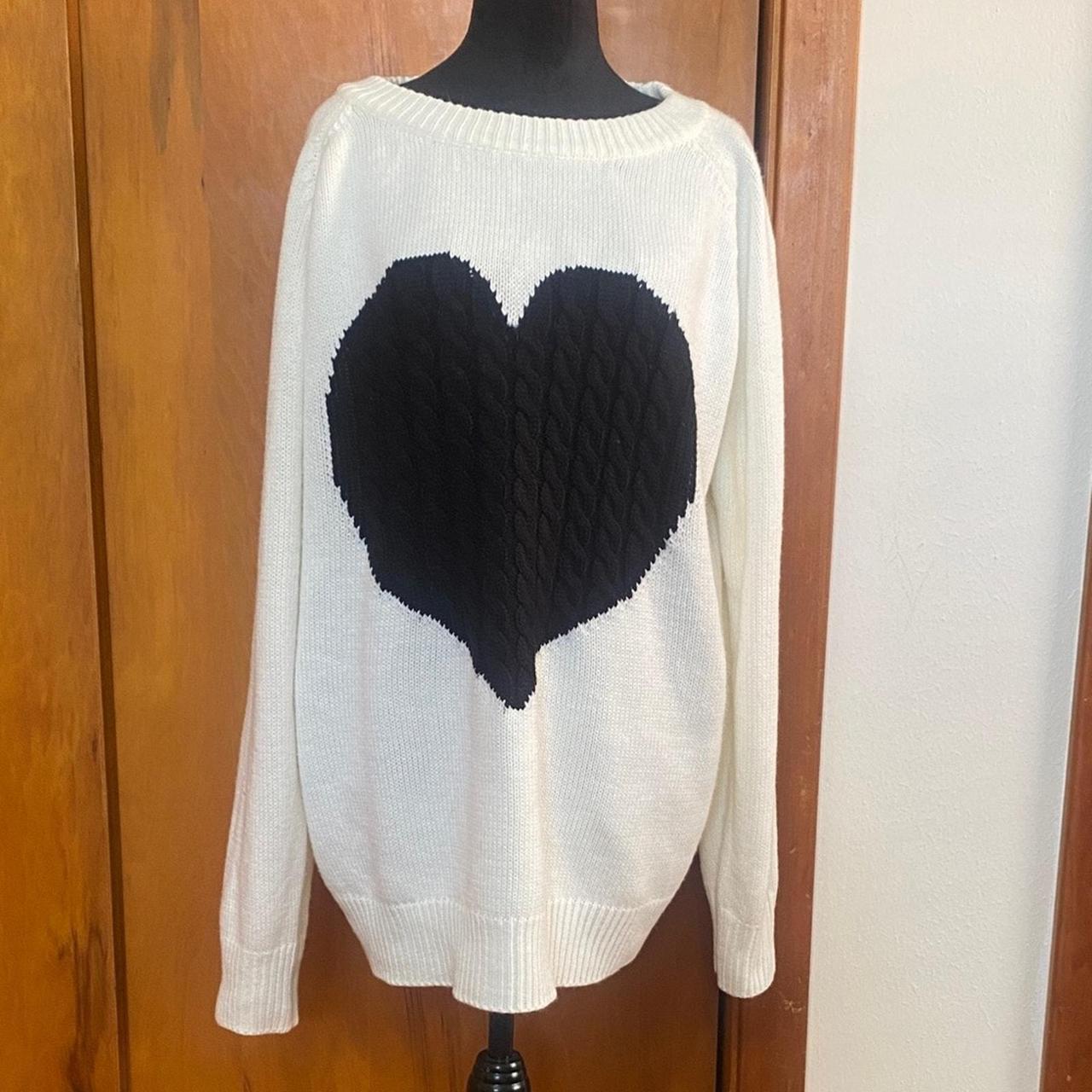 Source Unknown Women's Sweater - Black/White - XL… - image 1