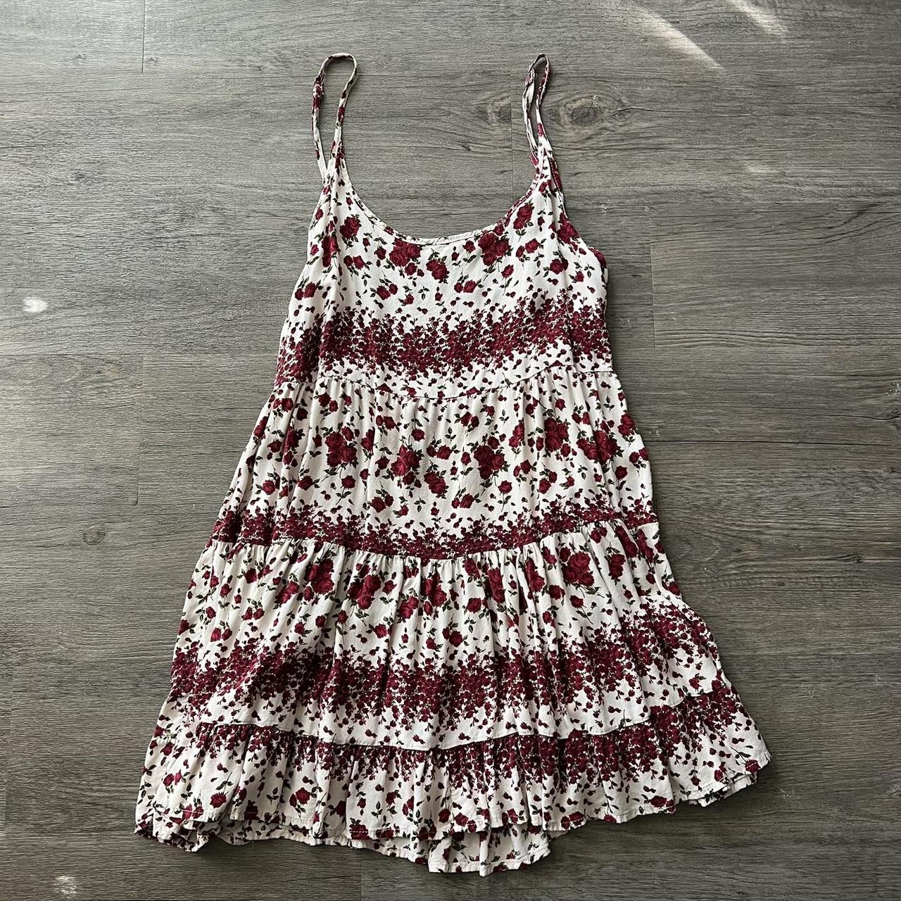 Brandy melville jada rose dress, one size fits up to... Depop