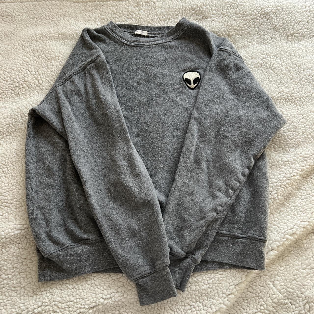 brandy melville alien hoodie sweater. No flaws