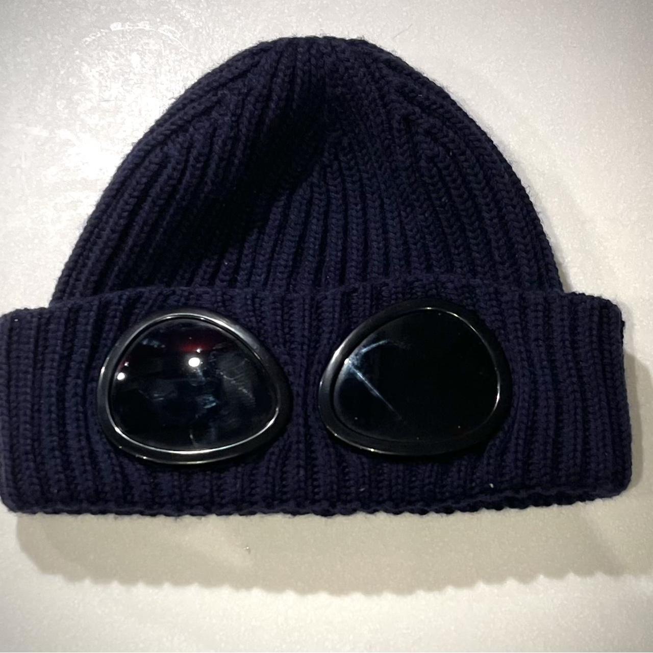 beanie in navy blue, never worn Depop