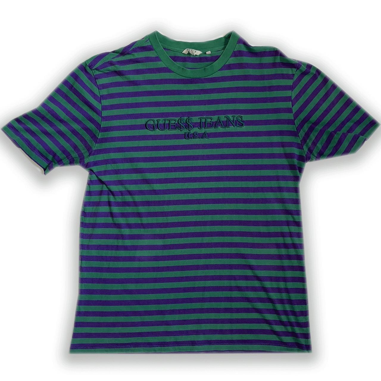 Green and purple guess shirt hotsell