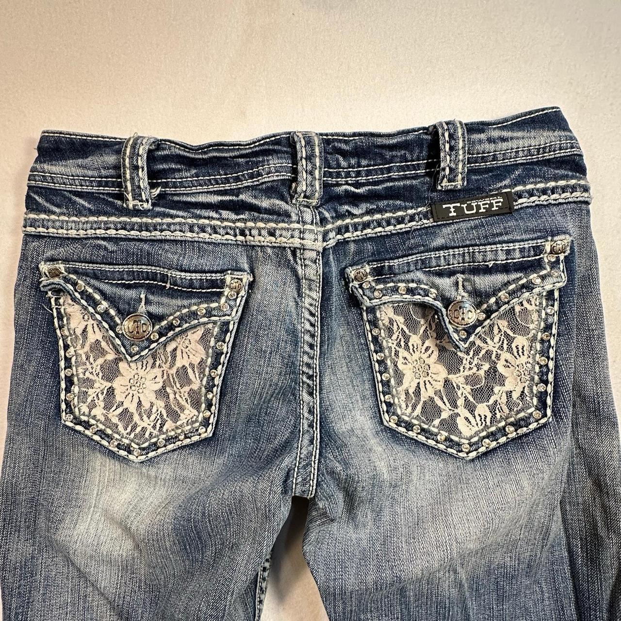 Source Unknown Women's Bootcut Embellished Jeans … - image 3