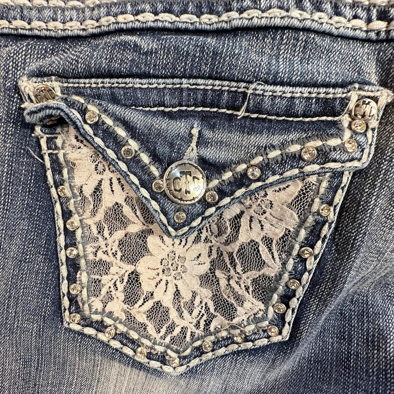 Source Unknown Women's Bootcut Embellished Jeans … - image 7