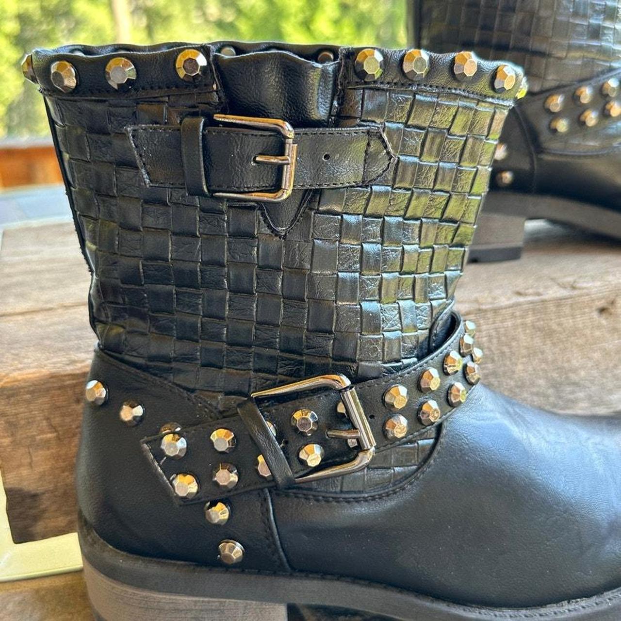 Source Unknown Women's Biker Boots - Black - US 7… - image 4