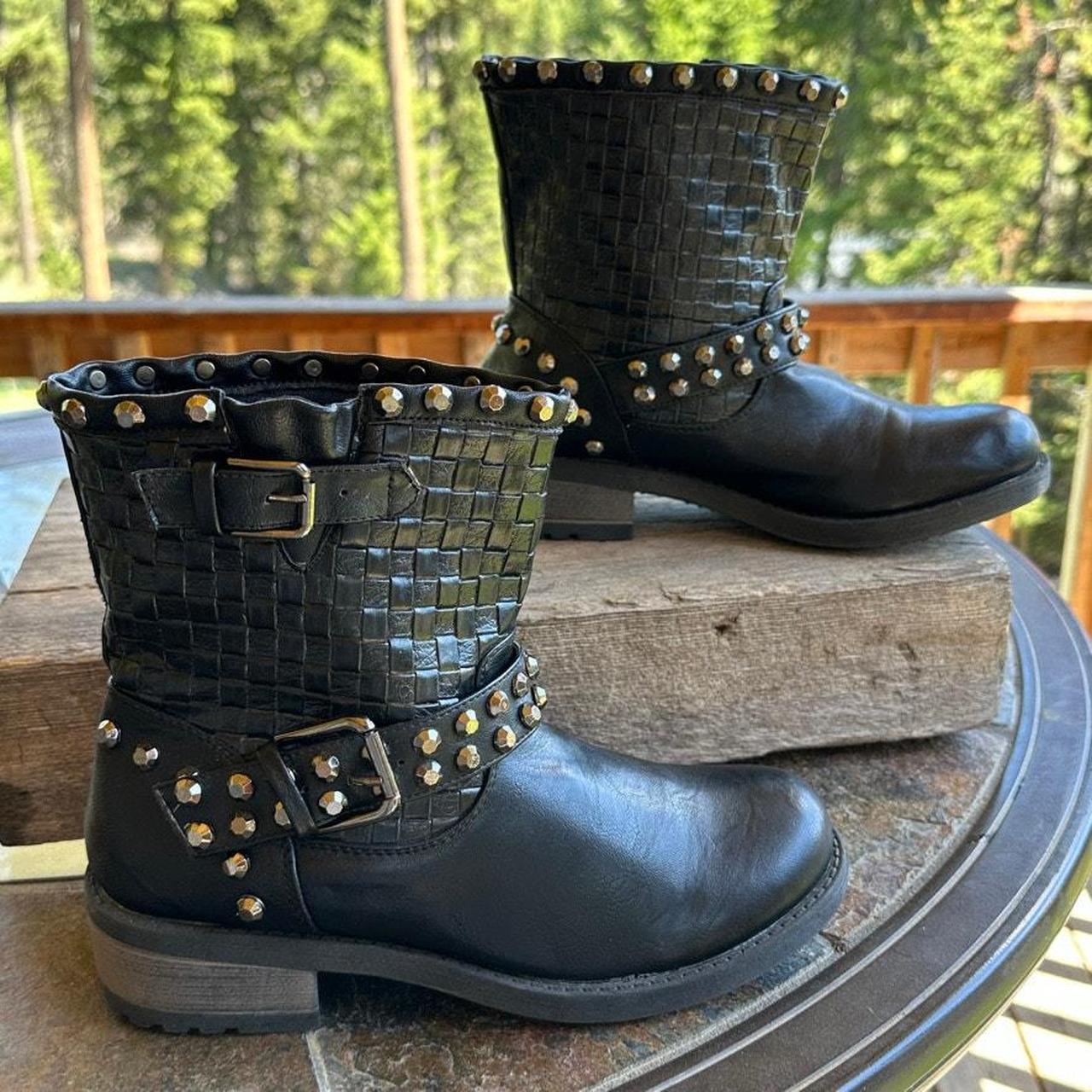 Source Unknown Women's Biker Boots - Black - US 7… - image 2