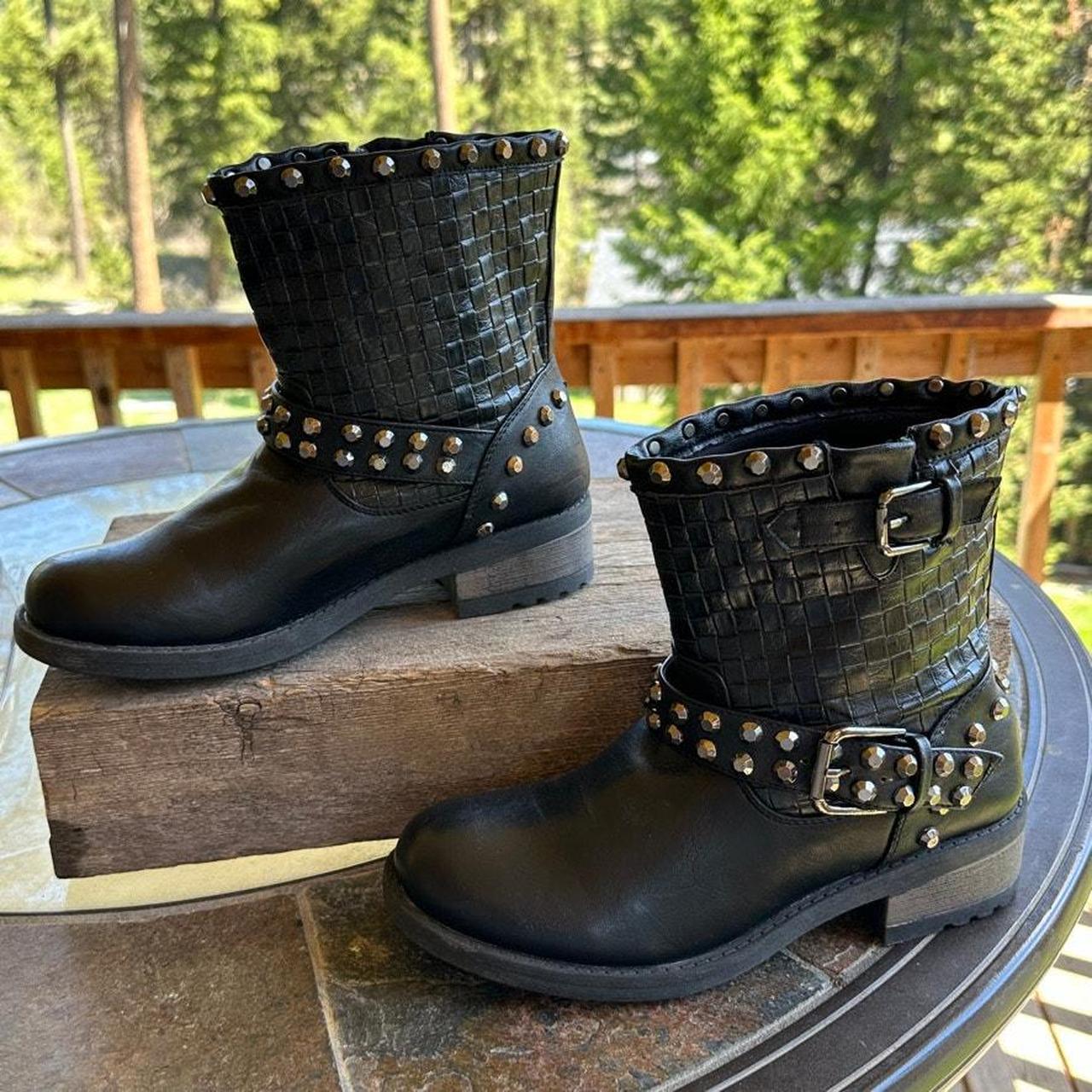 Source Unknown Women's Biker Boots - Black - US 7… - image 3