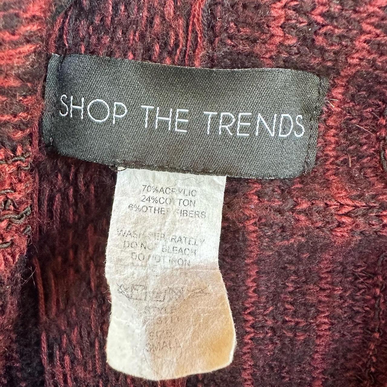 Source Unknown Women's Sweater - Red/Black - S – … - image 8