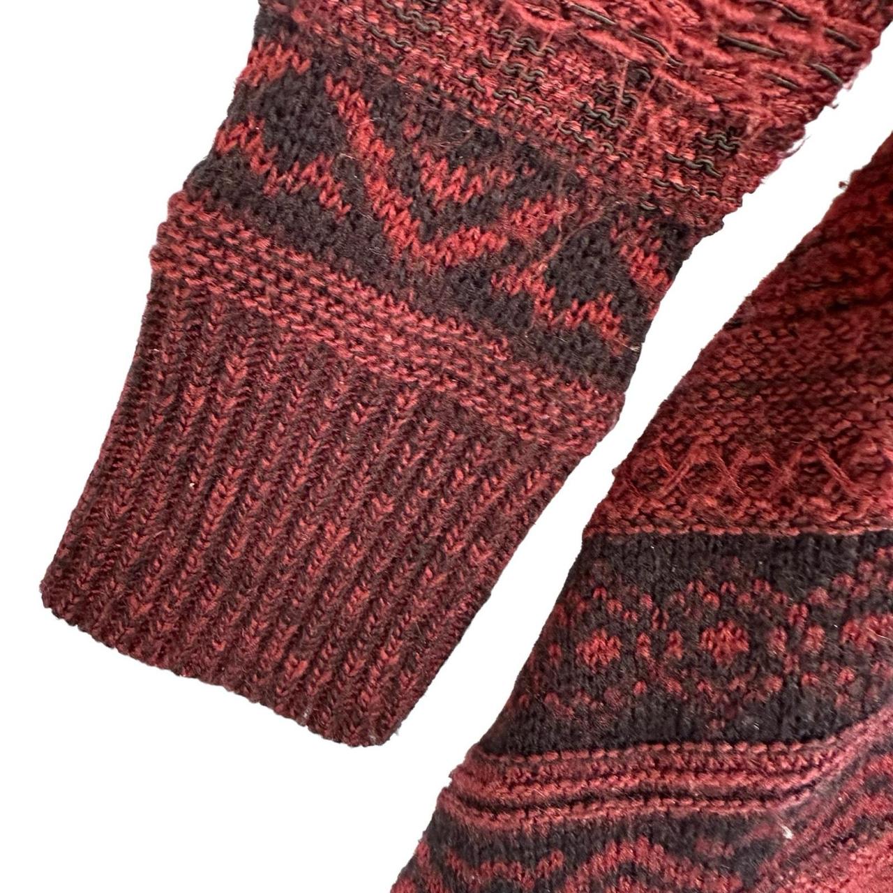 Source Unknown Women's Sweater - Red/Black - S – … - image 2