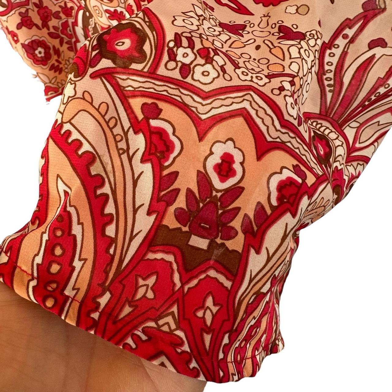 Source Unknown Women's Blouse - Multi/Red - XL – … - image 4