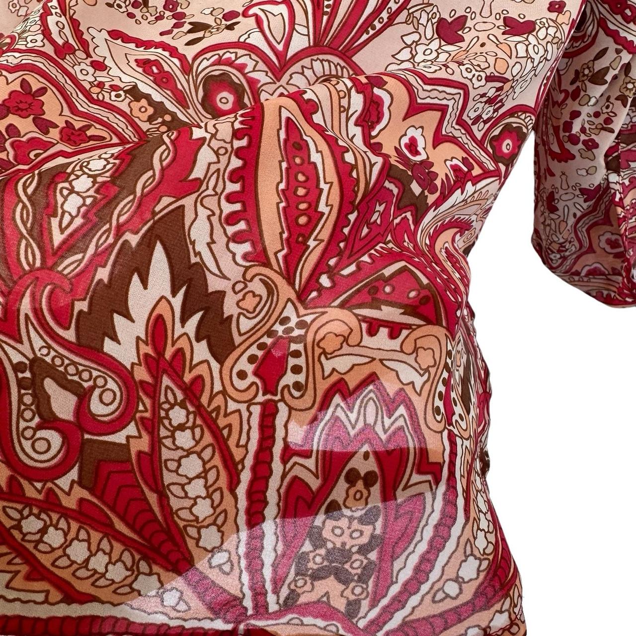 Source Unknown Women's Blouse - Multi/Red - XL – … - image 8