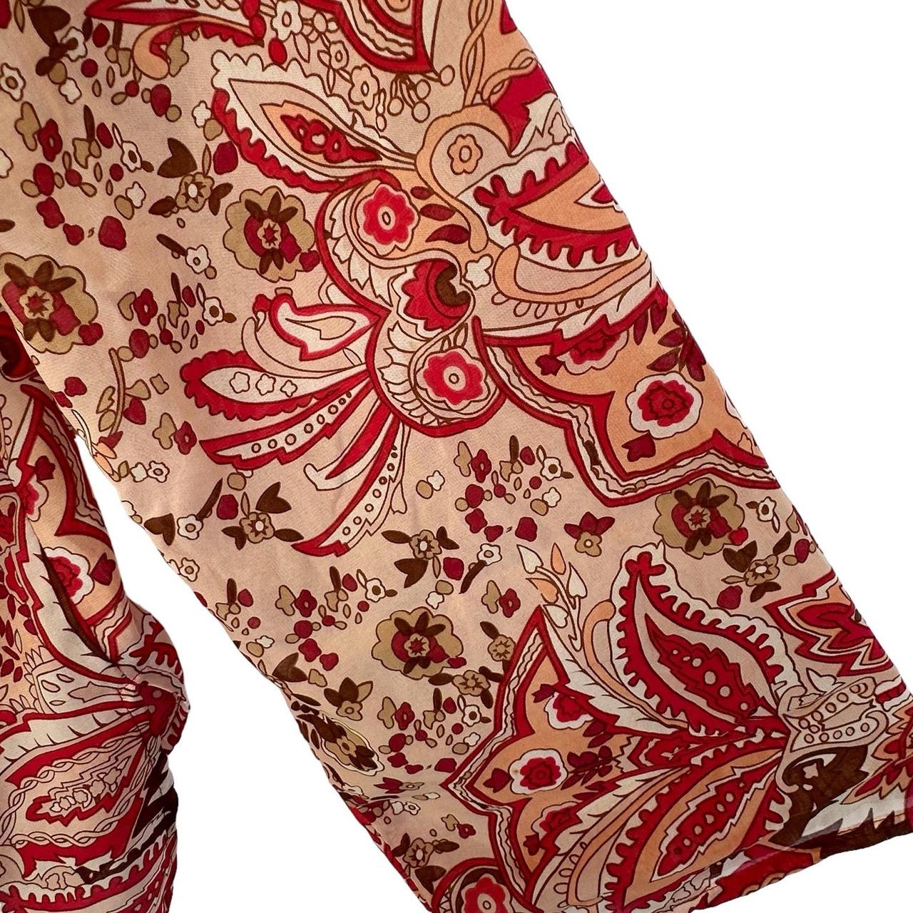 Source Unknown Women's Blouse - Multi/Red - XL – … - image 3