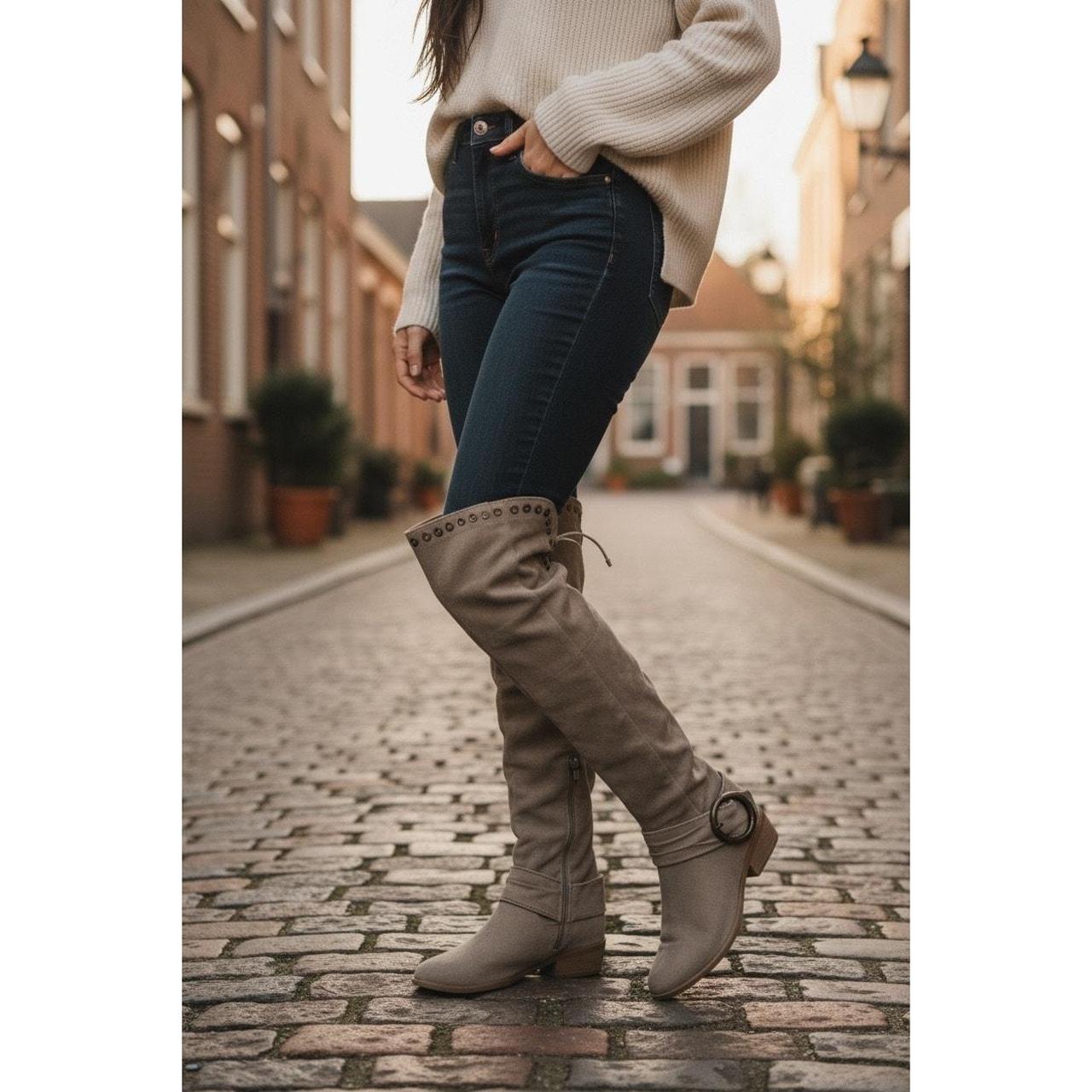 Source Unknown Women's Boots - Tan/Khaki - US 7 –… - image 1