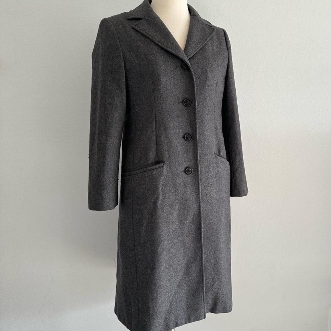 Miu Miu Women's Coat - Grey - 4 – Miu Miu long gr… - image 1