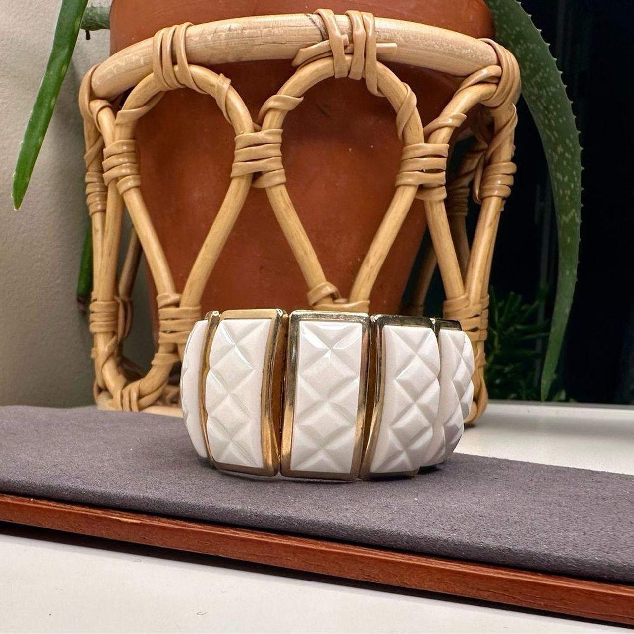 Source Unknown Women's Bracelet - Gold/White – Vi… - image 2