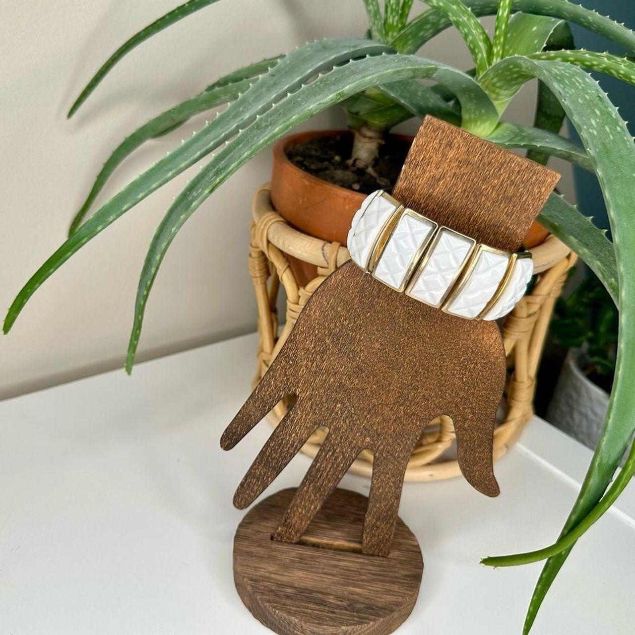 Source Unknown Women's Bracelet - Gold/White – Vi… - image 1