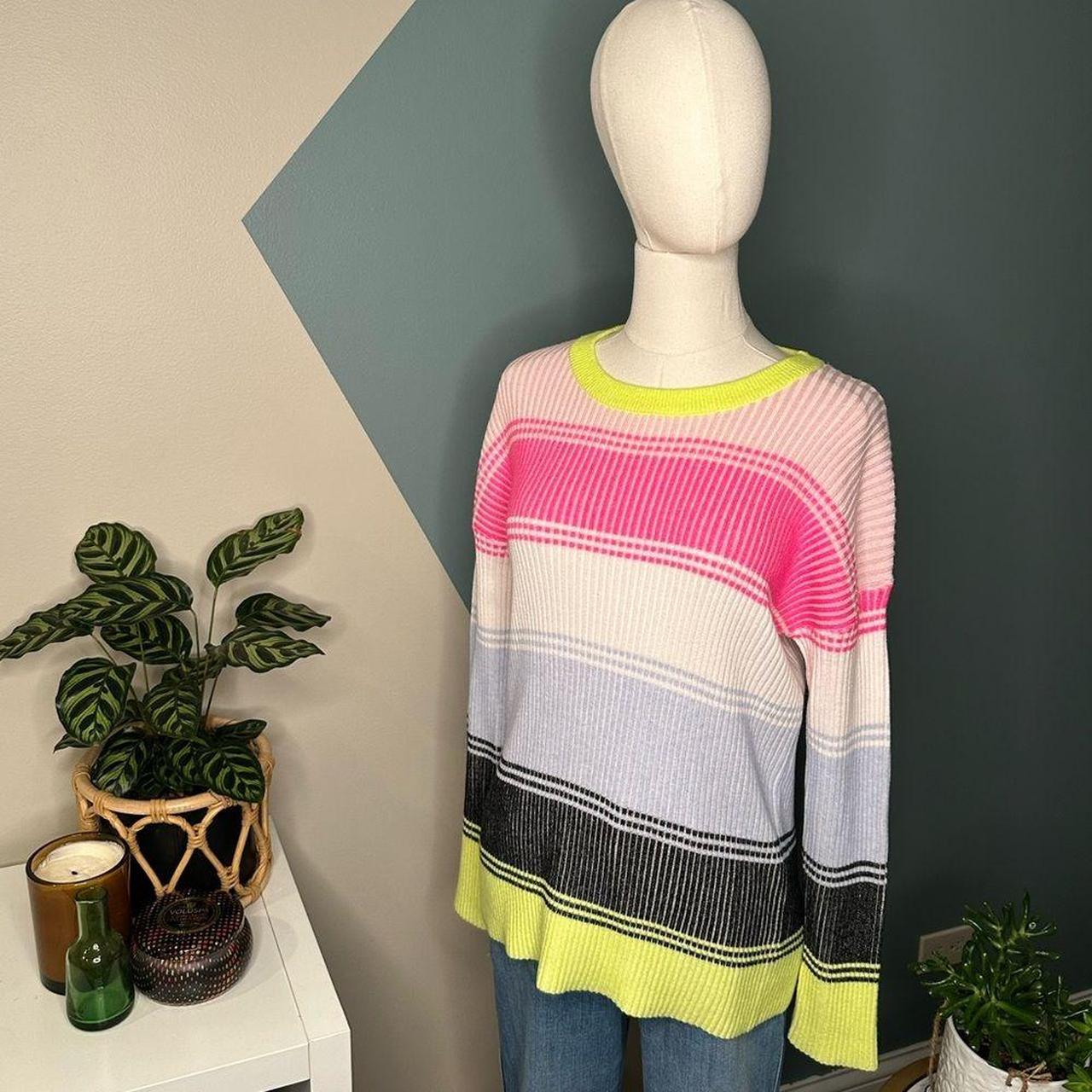 Source Unknown Women's Sweater - Yellow/Pink - M … - image 2