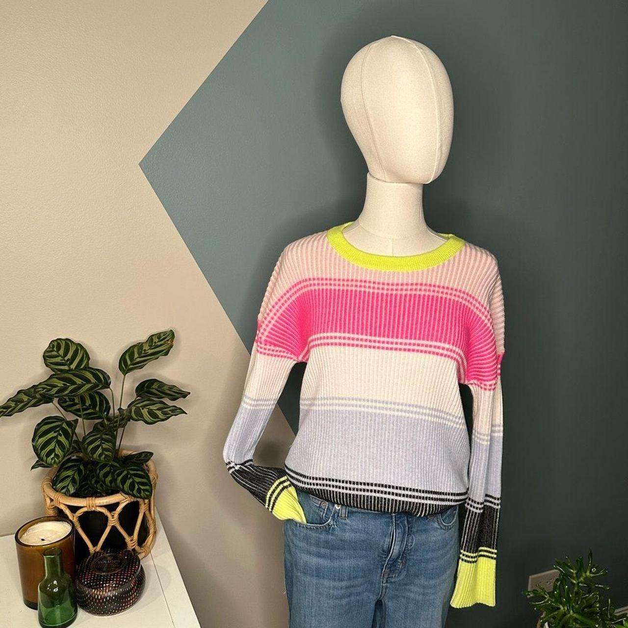 Source Unknown Women's Sweater - Yellow/Pink - M … - image 1