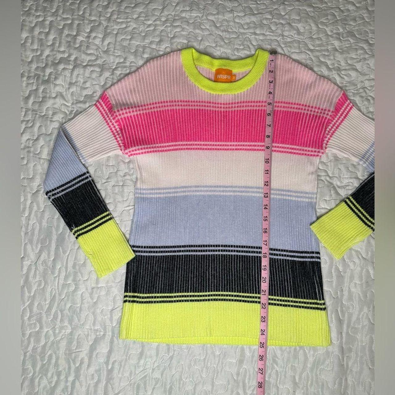 Source Unknown Women's Sweater - Yellow/Pink - M … - image 8