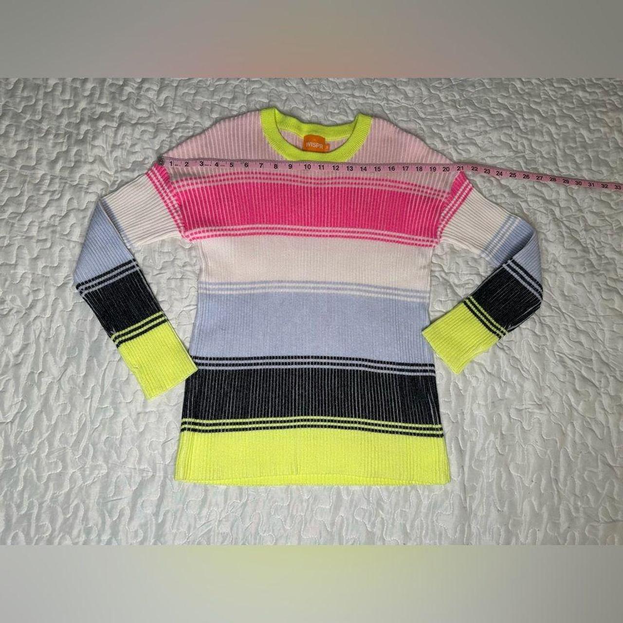 Source Unknown Women's Sweater - Yellow/Pink - M … - image 7