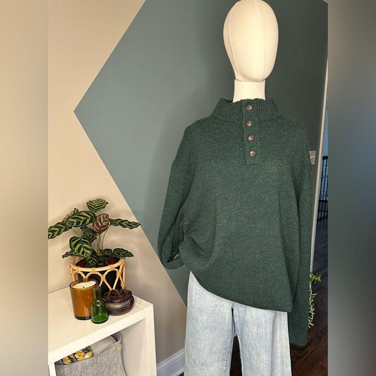 Source Unknown Men's Sweater - Green/Tan - XXL – … - image 1