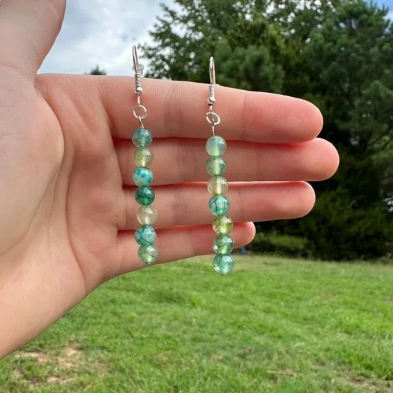 This is a beautiful handmade green dragon's vein... Depop