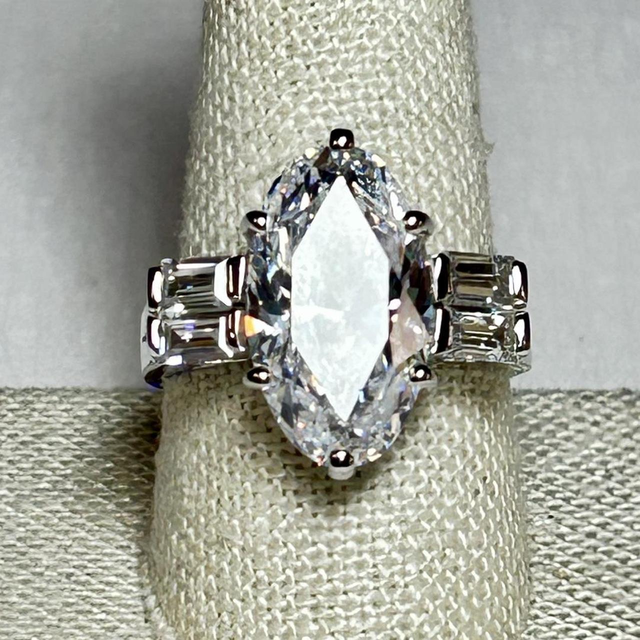 Women's Ring - Silver – Statement glam ring with … - image 2