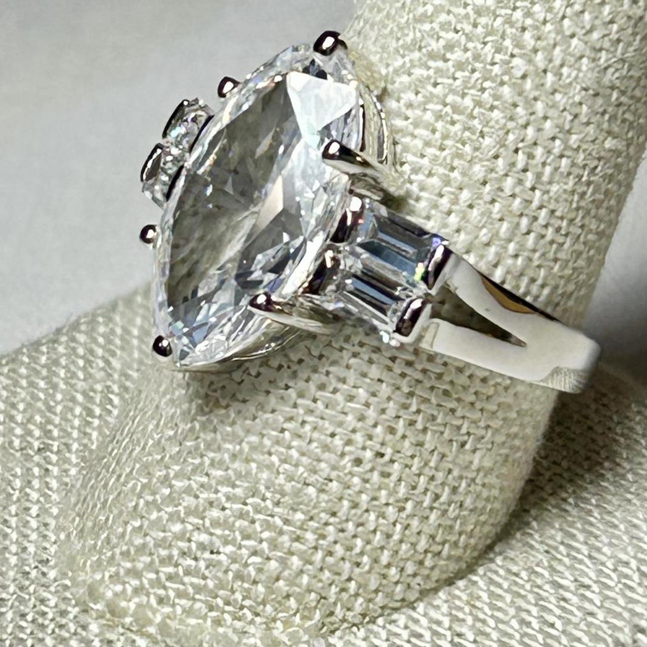 Women's Ring - Silver – Statement glam ring with … - image 4