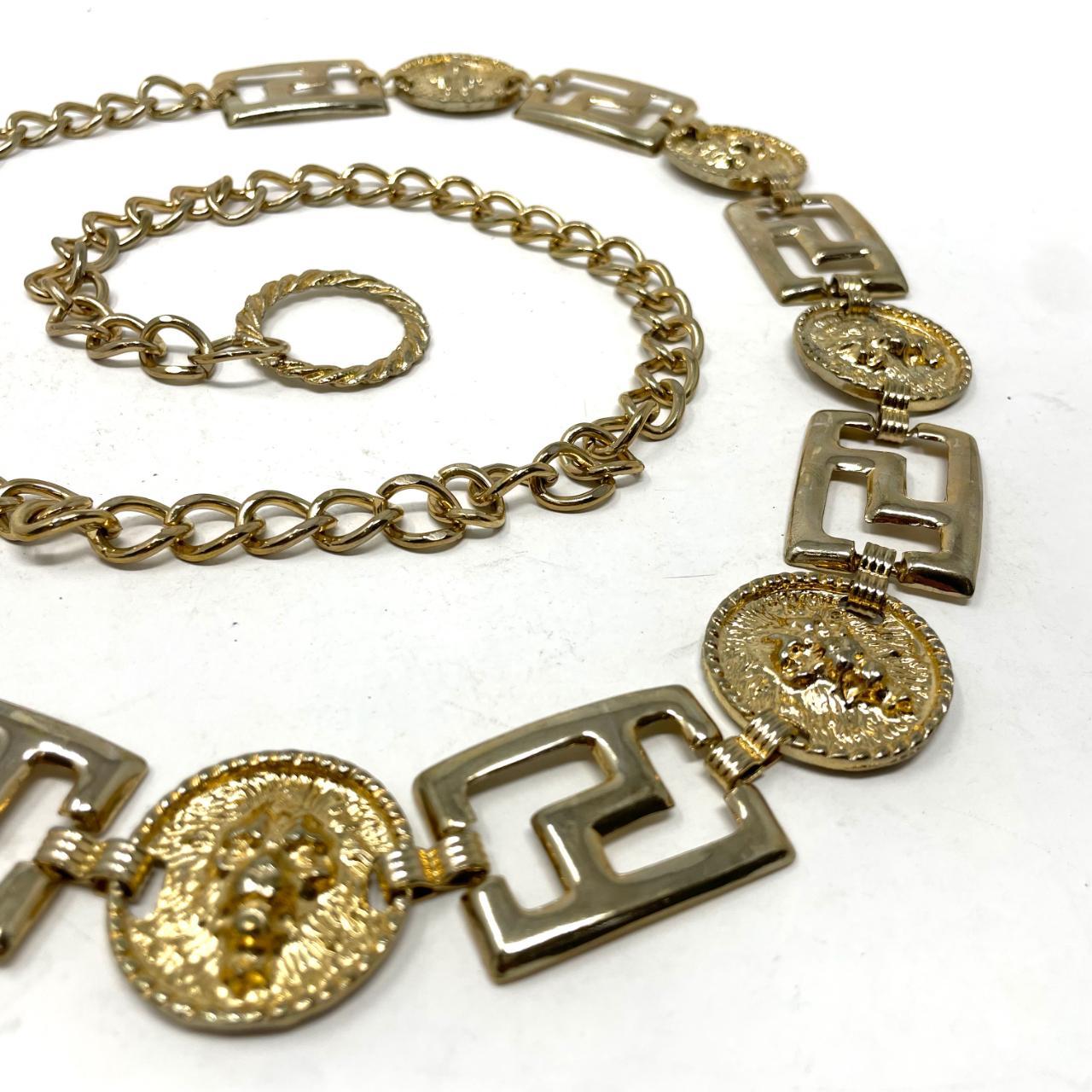 Versace Women's Gold Belt Depop