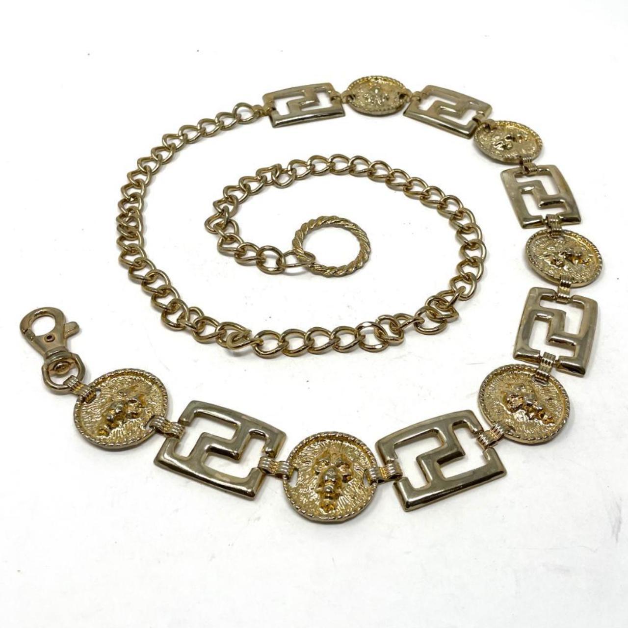 Versace Women's Gold Belt Depop