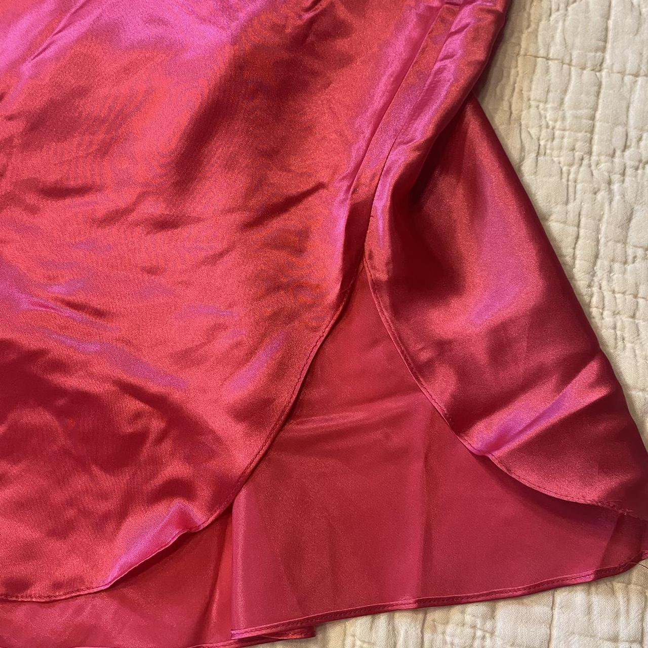 Vintage 90s pink satin slip dress by Cabernet.... - Depop