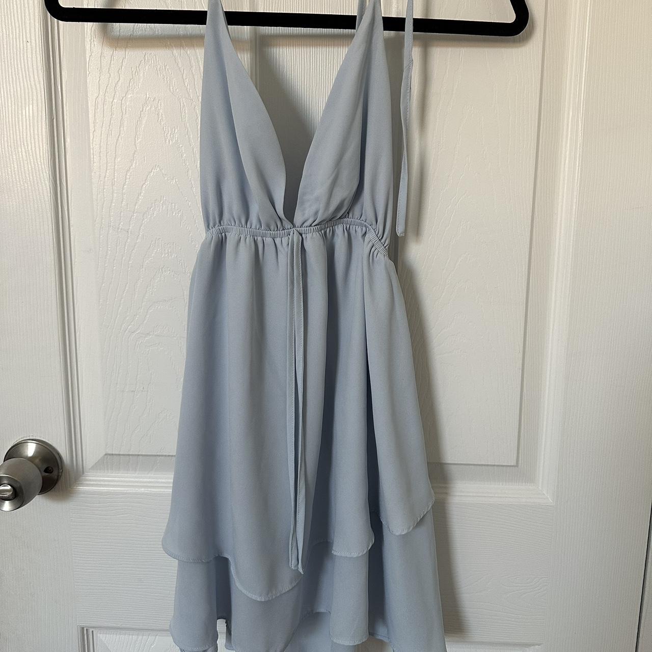 Princess Polly Women's Blue Dress Depop