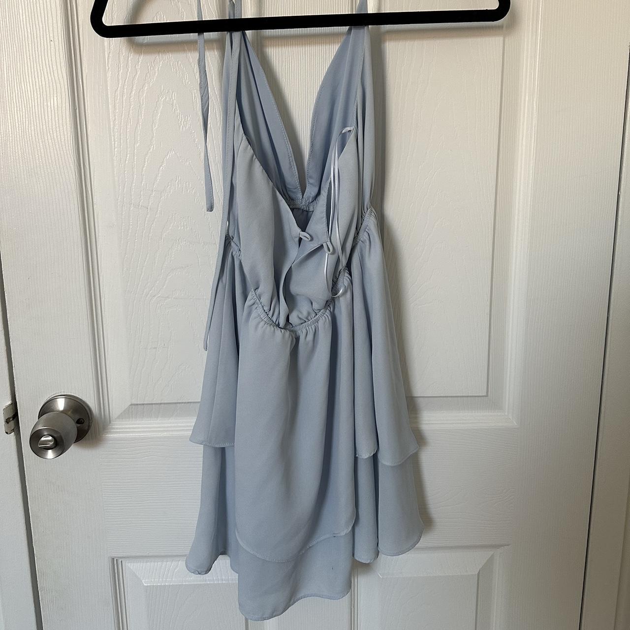 Princess Polly Women's Blue Dress | Depop