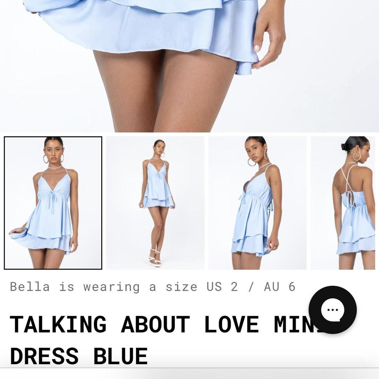 Princess Polly Women's Blue Dress Depop