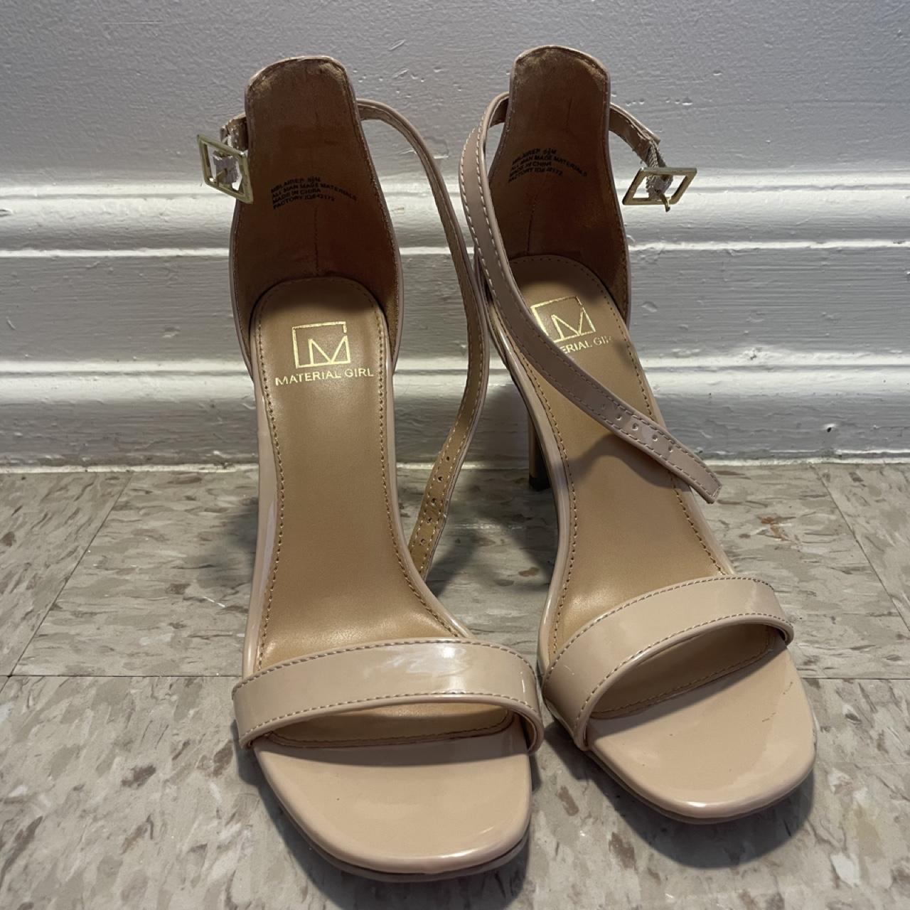 Material girl women's tan and cream courts