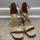 Material girl women's tan and cream courts